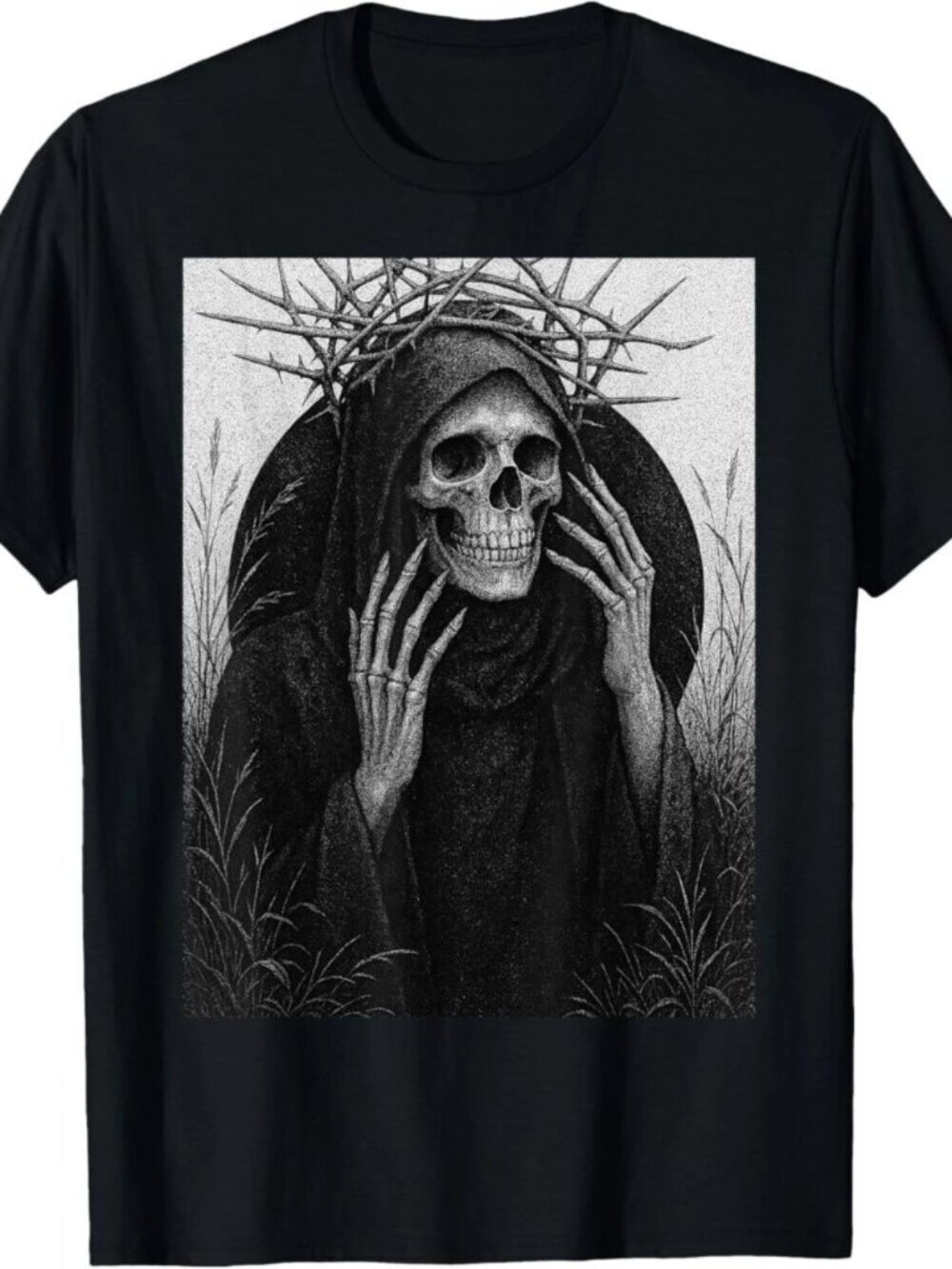 Occult Goth Gothic Alt Macabre Death Grim Reaper Dark Art T-Shirt 252
